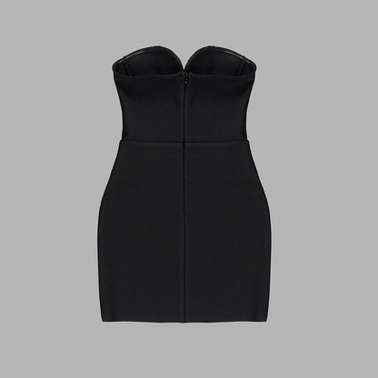 Hollow Cutout Ring Detail Bandage Mini Dress | noémi