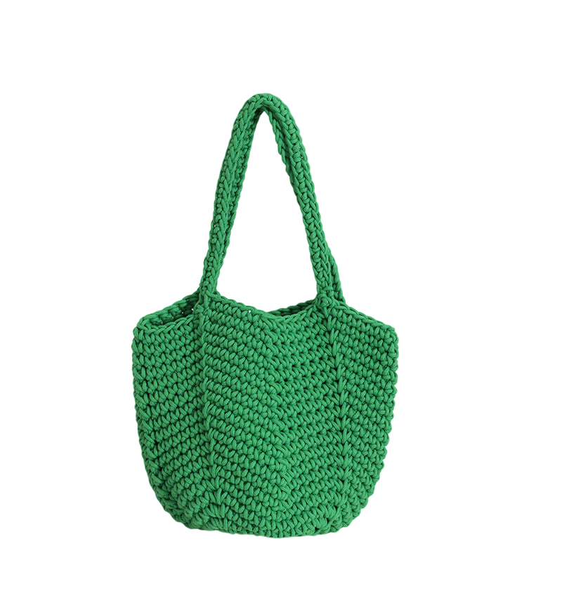 Cotton Thread Carambola Green Belt Magnetic Snap