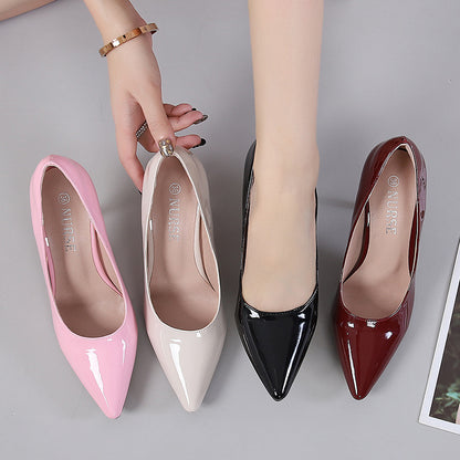 Stiletto Heels | Patent Leather Pointed Toe Pumps for Women | noémi