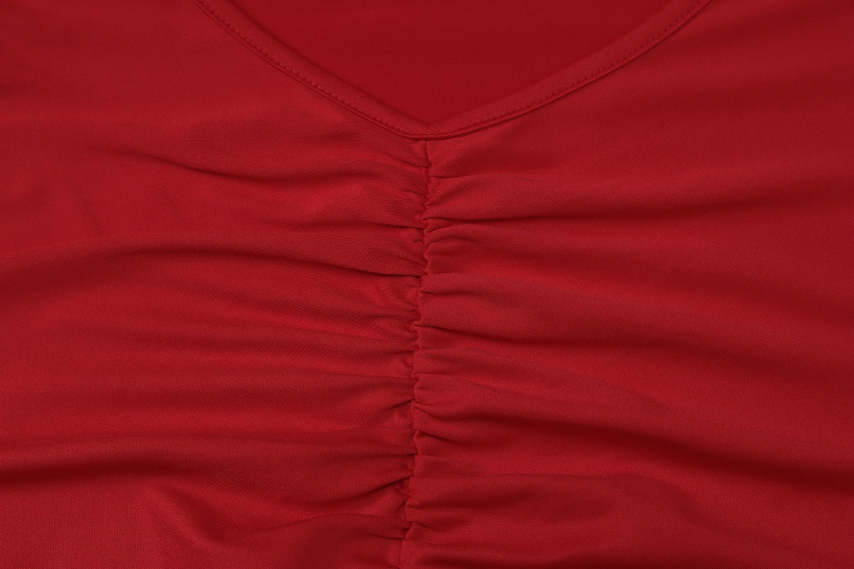 Backless One Shoulder Pleated Mini Dress | Twist Detail, Hip Hugging Fit | noémi