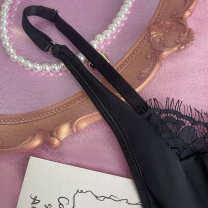 Eyelash Lace Cutout Camisole Vest with French Lace Detail | noémi