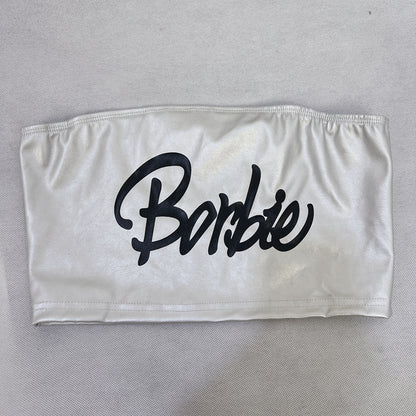 Womens Printed Faux Leather Bandeau Top | Off Shoulder Strapless Vest | noémi