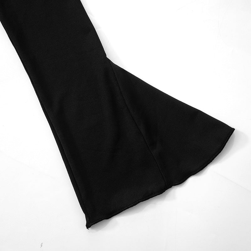 Women Off Shoulder Hollow Cutout Cropped Long Sleeve Wrap Dress | noémi