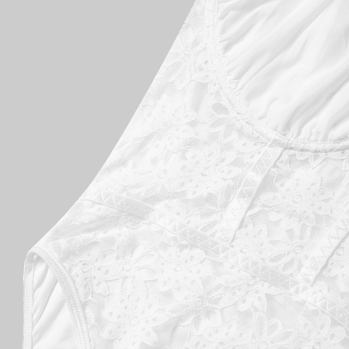 Womens Lace Up Halter Jumpsuit | Sheer Floral Lace Bodysuit Lingerie | noémi