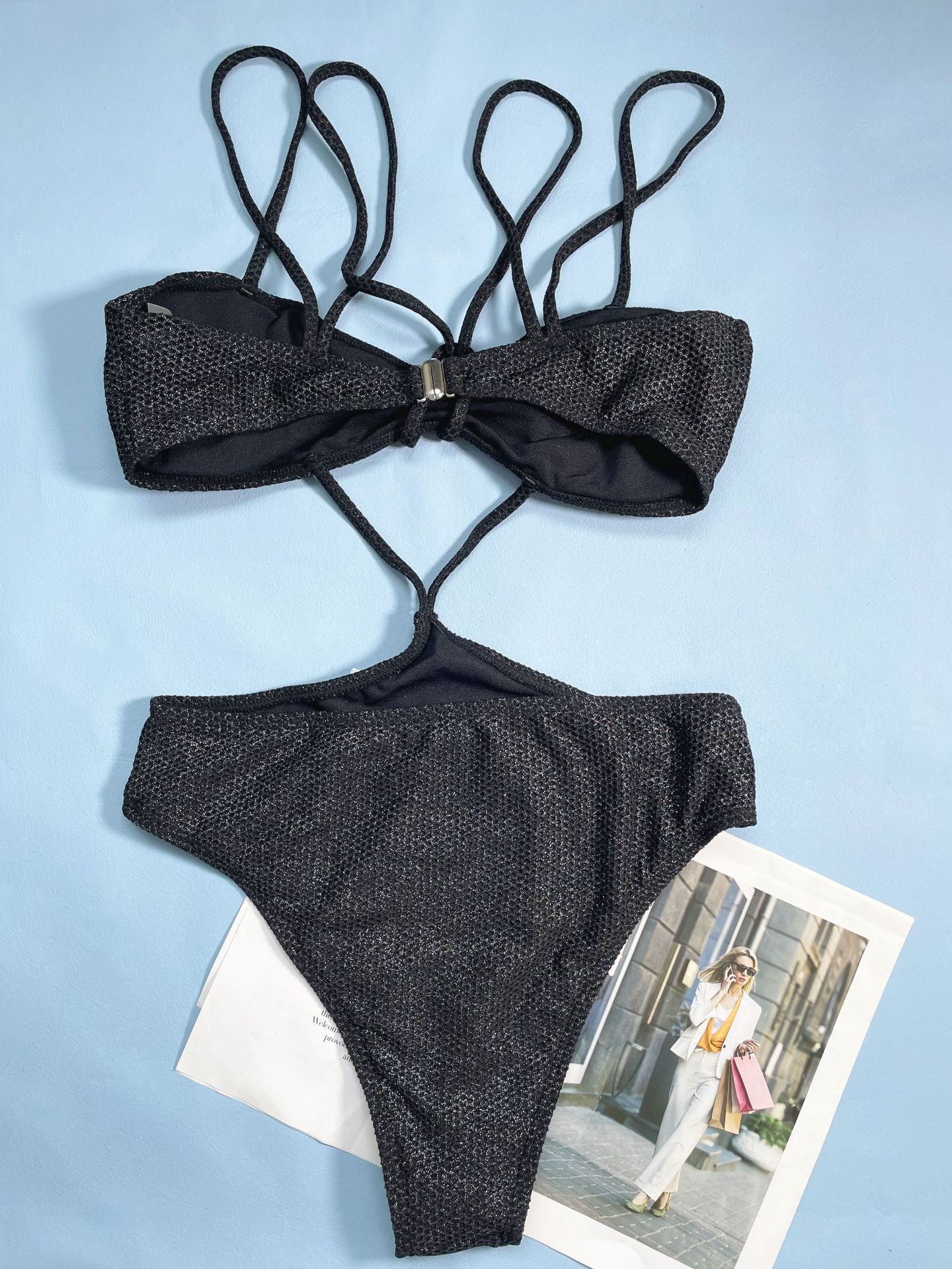 Double Shoulder Strap Backless One Piece for Women | noémi