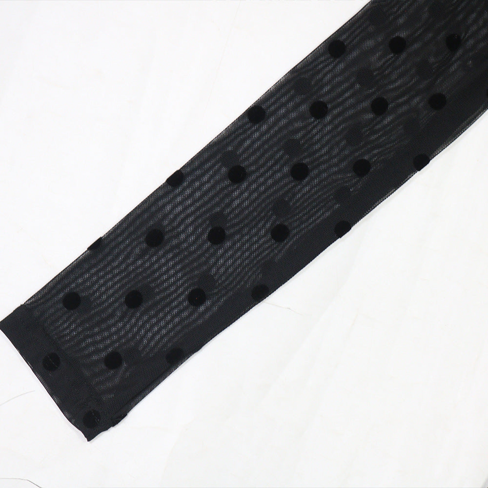 Mesh Long Sleeve Patchwork Dress | Slim Fit, Waist Enhancing, High Slit Formal Gown for Women | noémi