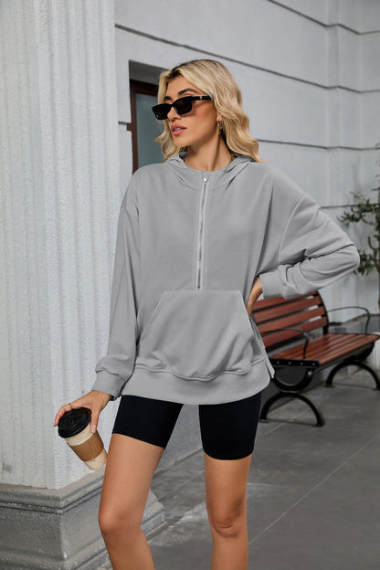 Womens Zip Hoodie | Long Sleeve Jacket with Pockets & Hood | noémi