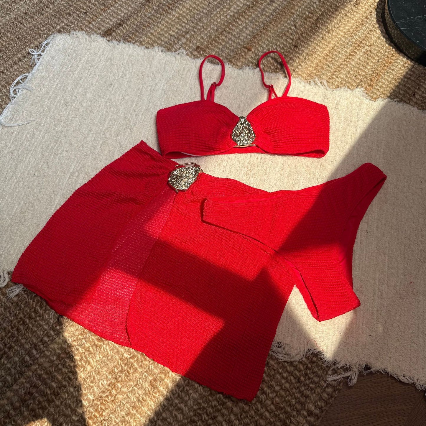 Three Piece Bikini Set with Short Skirt Swimwear for Women | noémi