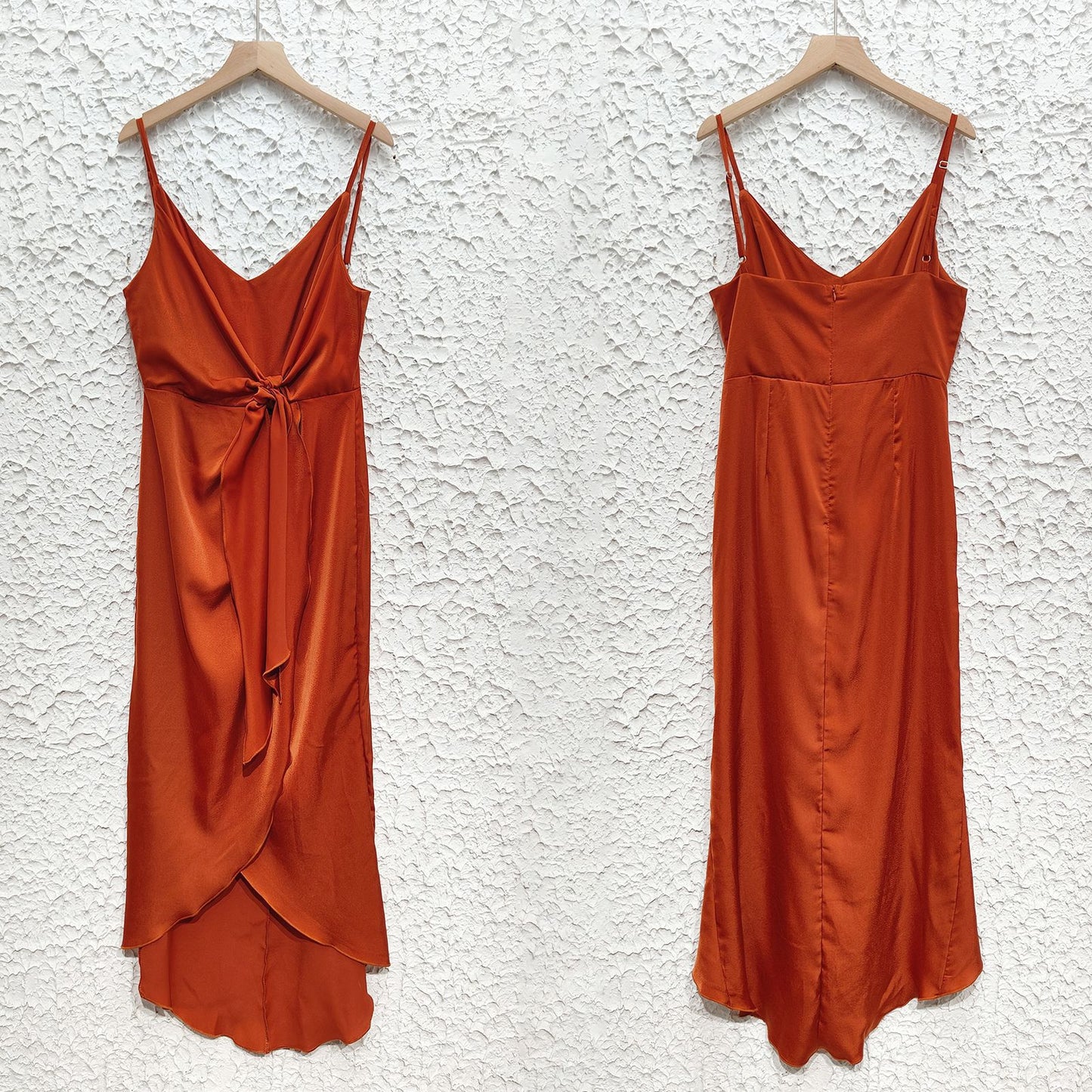 V Neck Backless Slit Maxi Dress | noémi