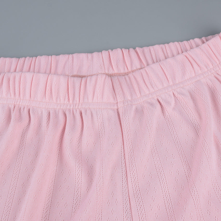 Womens Two Piece Set | Trousers Suspenders Vest | Lightweight Pajama Lounge Wear | noémi