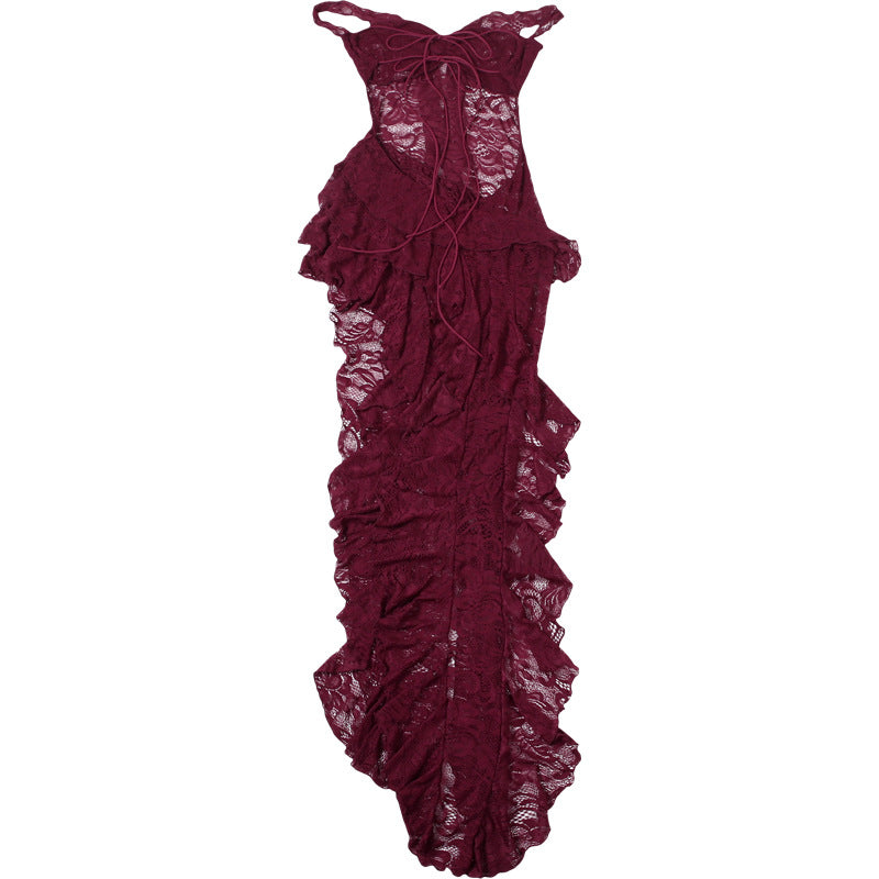Lace Cutout Tube Dress | Slim Fit Hem | noémi