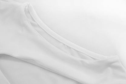 Hollow Out Crop Top | Short Sleeve, Cutout Summer Tee, Round Neck | noémi