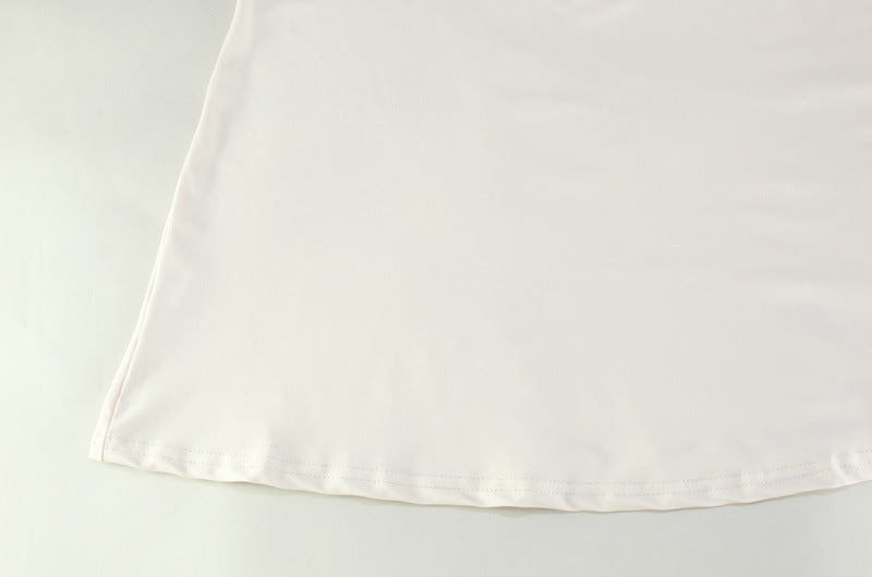 Womens Tube Top A Line Dress with Backless Design Waist Trimming | noémi