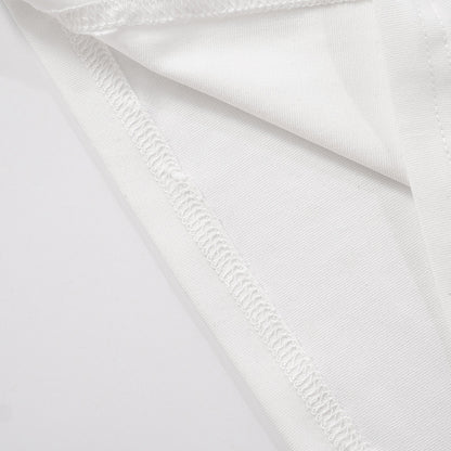 Backless Turtleneck Sleeveless Top | White Summer Halter Style | noémi