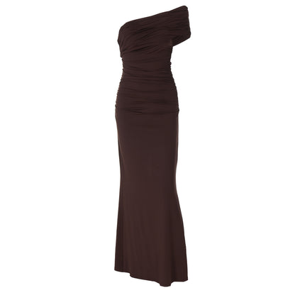 Womens Backless Slim Fit Dress with Side Slit | noémi