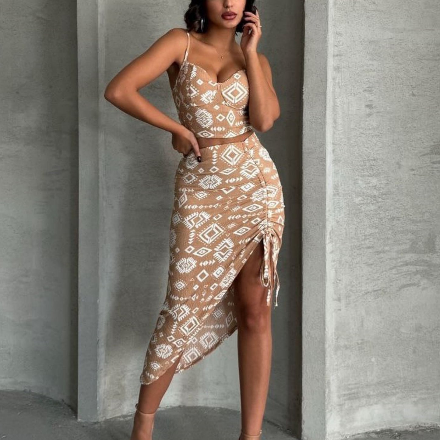 Floral Two Piece Set | Camisole Midi Skirt | noémi