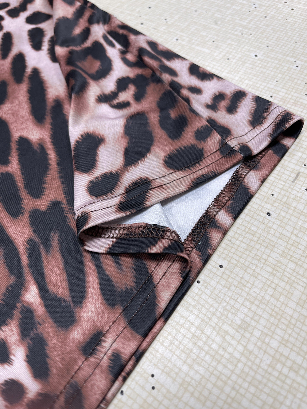 Womens Leopard Print Strapless Backless Bodycon Dress Hip Hugging Fit | noémi