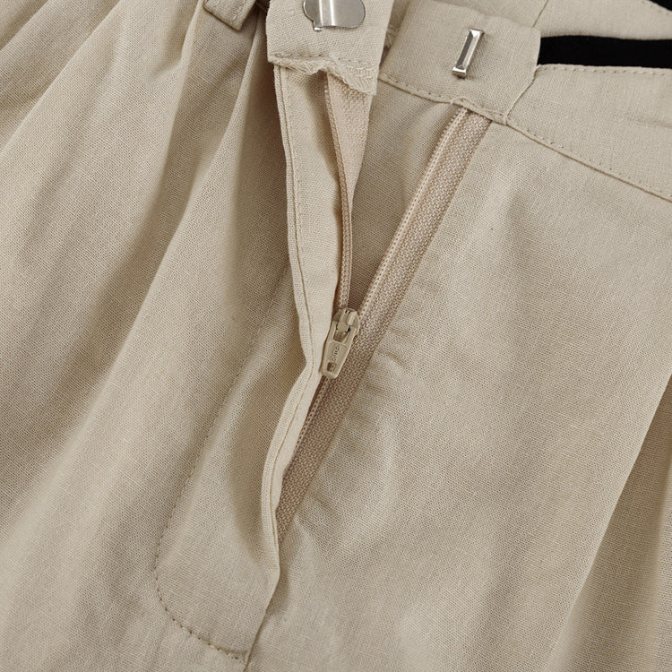 Cotton Two Piece Set for Women | Sleeveless Waistcoat High Waist Wide Leg Pants | noémi