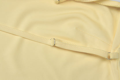 Womens One Shoulder Pleated Maxi Dress with Cutout Back and Multi Layer Design | noémi