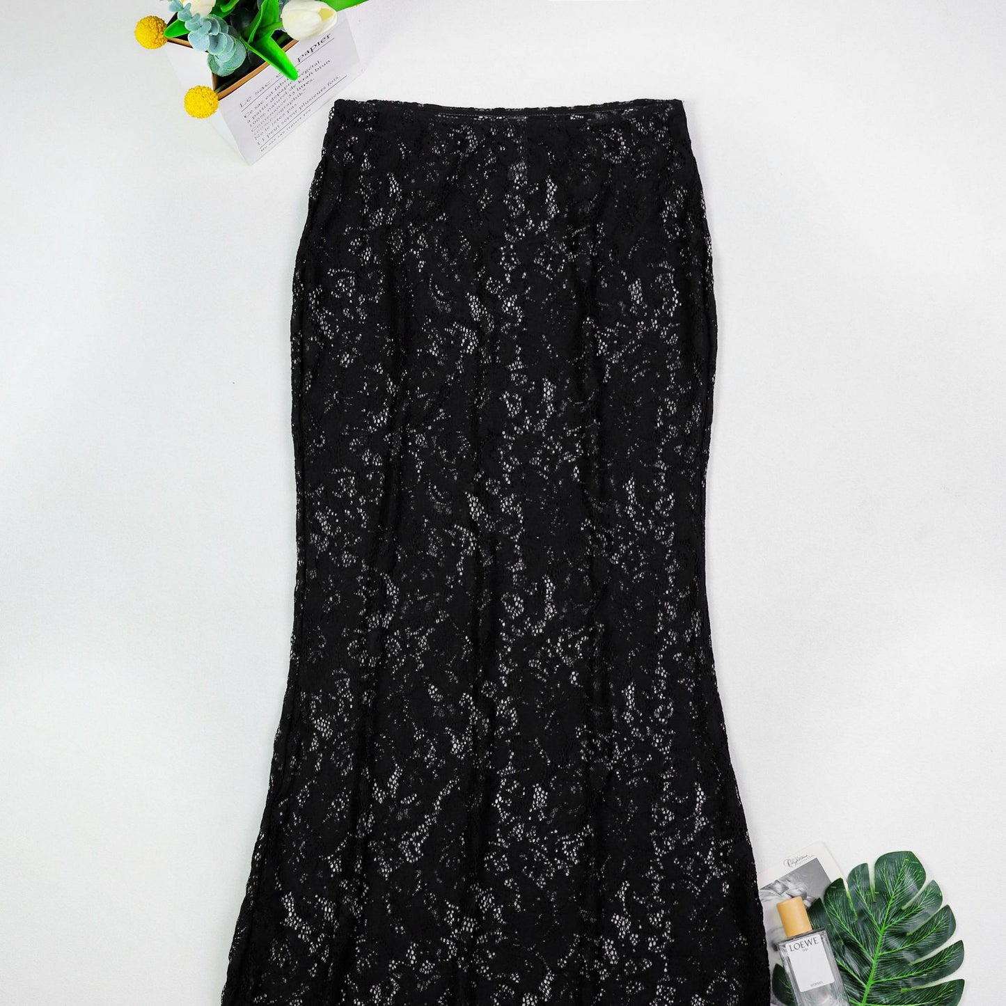 Tube Top Metal Buckle Bikini with Lace Maxi Dress Three Piece Set for Women | noémi