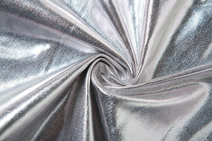 Womens Metallic Tube Top Sheath Dress | Backless Slim Fit Mini | noémi