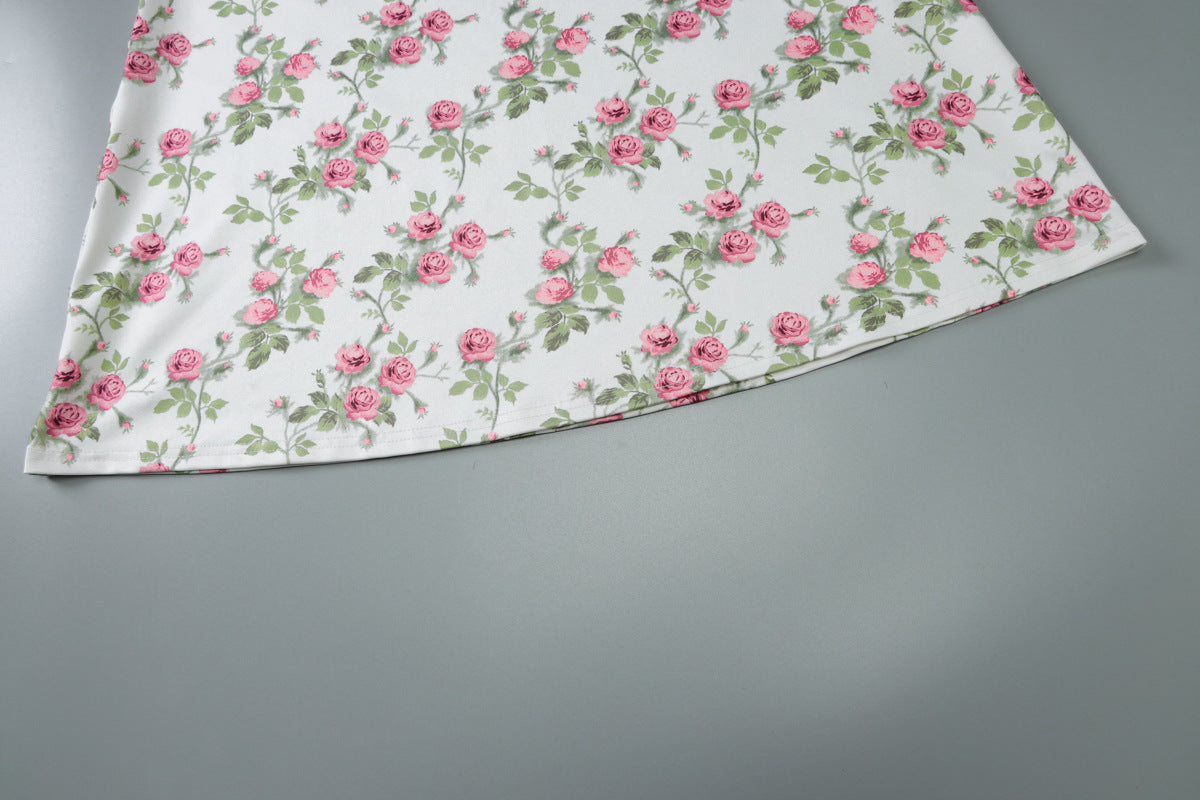 Slim Waist Bandeau Sling Dress | Print Fit | noémi