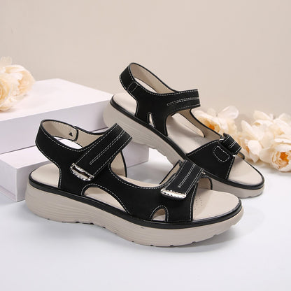 Women’s Cushioned Velcro Platform Sandals | noémi