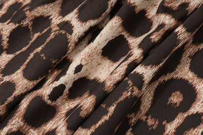 Leopard Print Halter Top | Backless Cardigan Vest | noémi