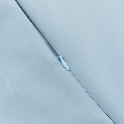 One Shoulder Sleeveless Dress with Side Slit and Lace Stitch Detail | noémi