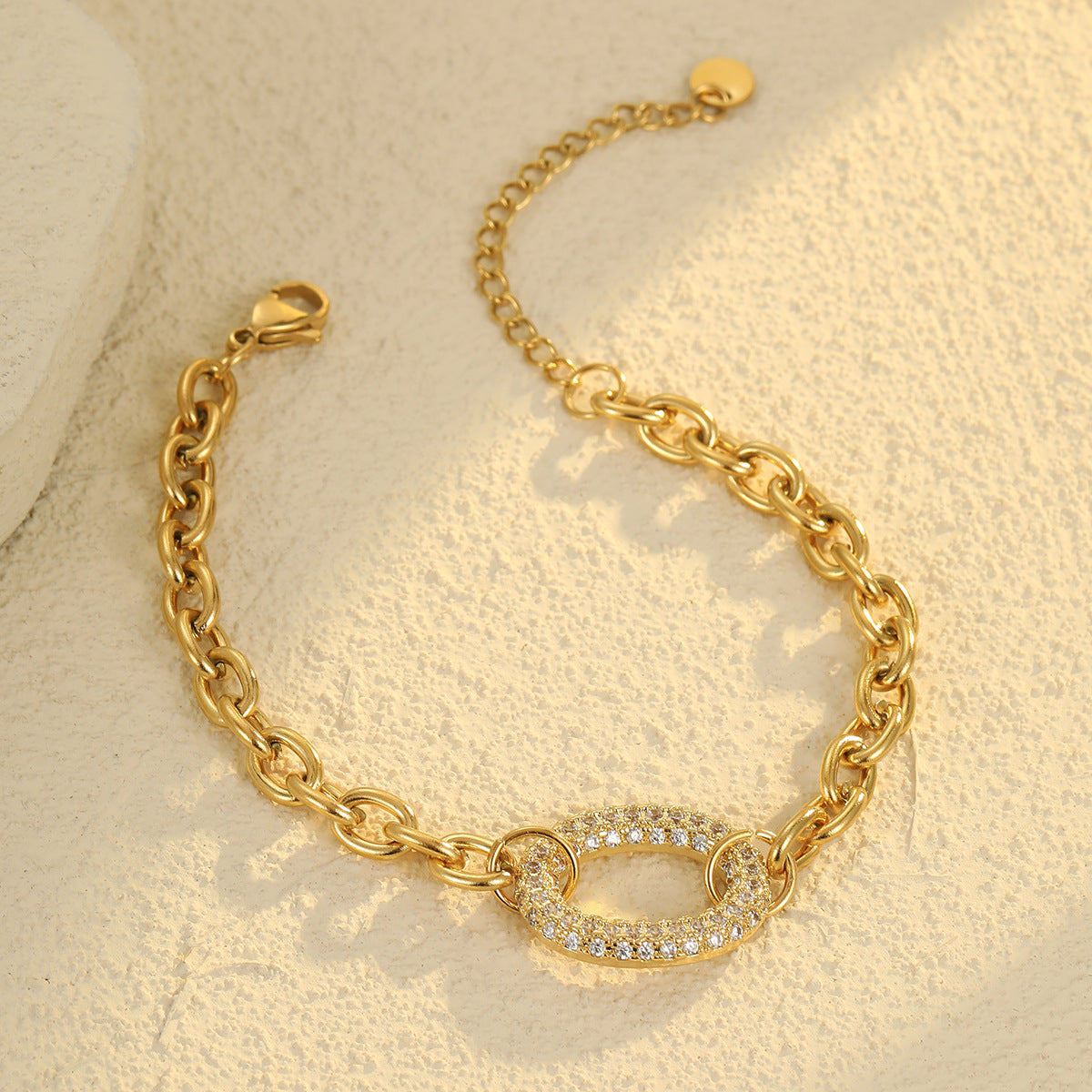 Womens Star & Chain Bracelet | Stainless Steel | noémi