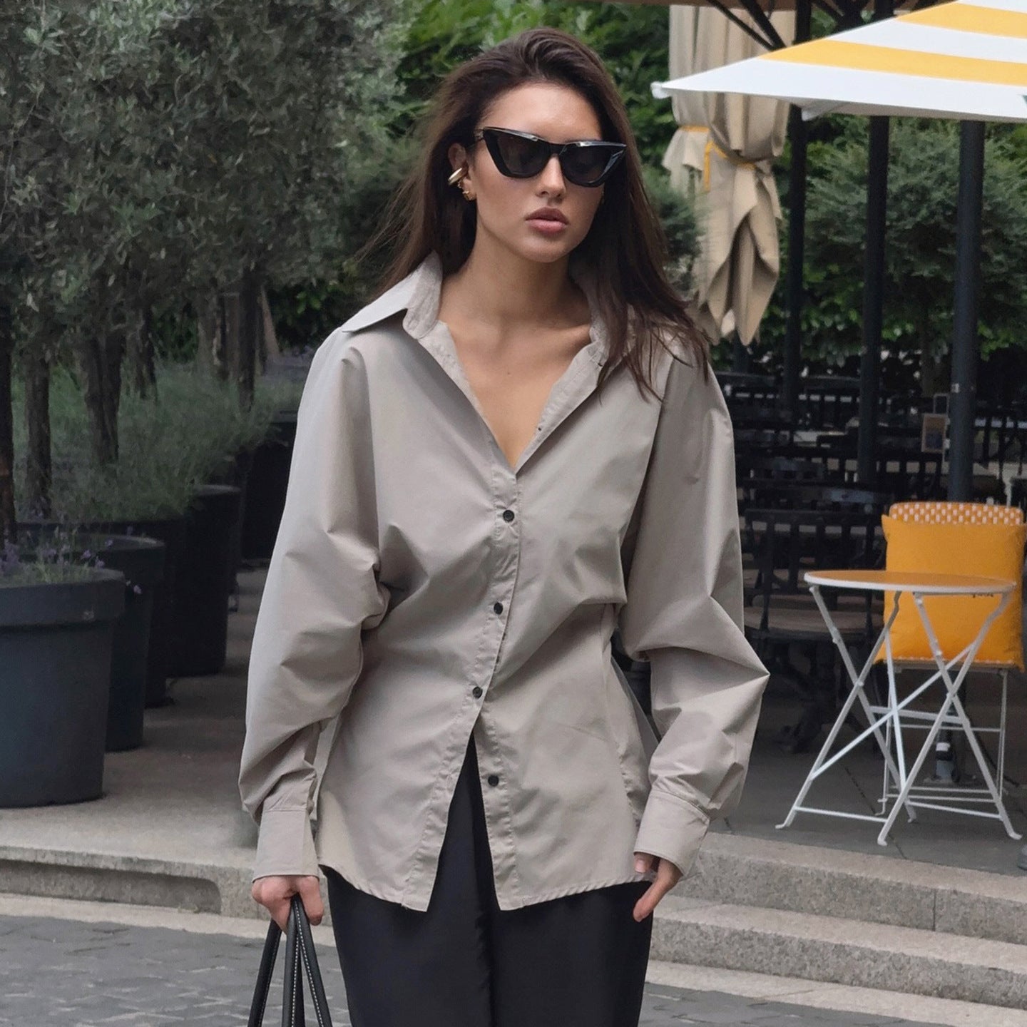 Womens Shirt | Loose Fit with Tied Detail Wind Breasted | noémi