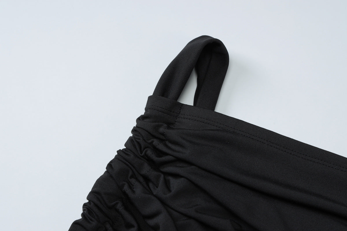 Lace Strap Cutout Dress with Mid Waist Detailing | noémi