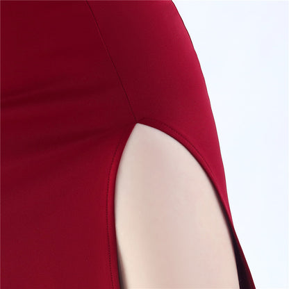 Womens Satin Beaded Dress | noémi