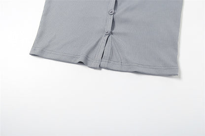 Womens Backless Halter Top | Hollow Out Cutout Slim Fit Vest | noémi