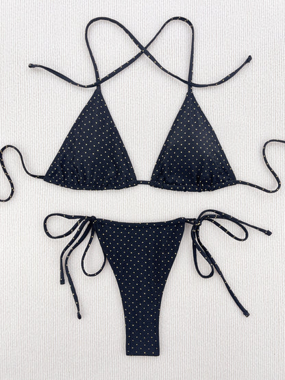 Triangle Drawstring Bikini with Adjustable Fit for Women | noémi