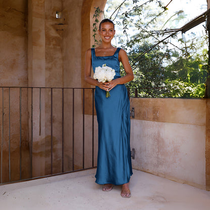 Womens Spaghetti Strap Split Hem Dress | Sleeveless Midi Dress | noémi