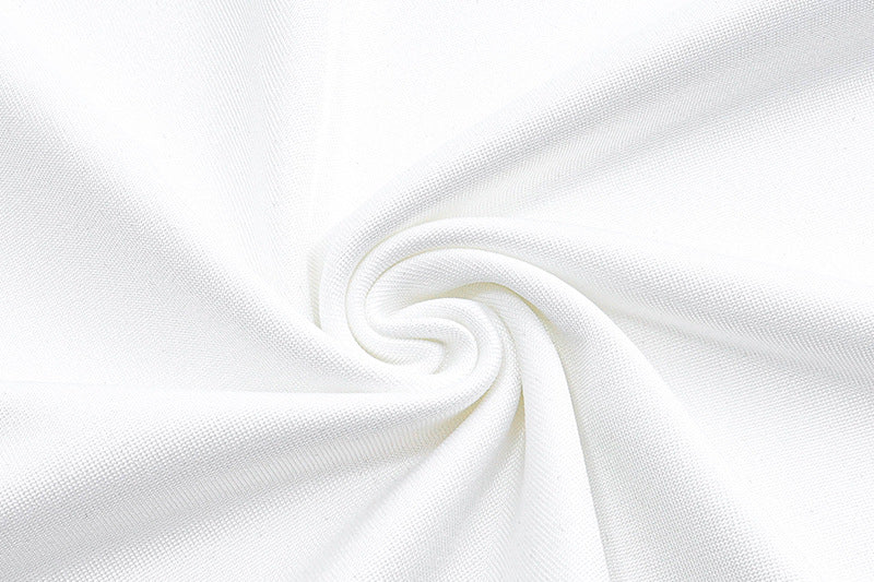 Ruffle Strap Mini Dress | Tie Front V Neck Bodycon | noémi