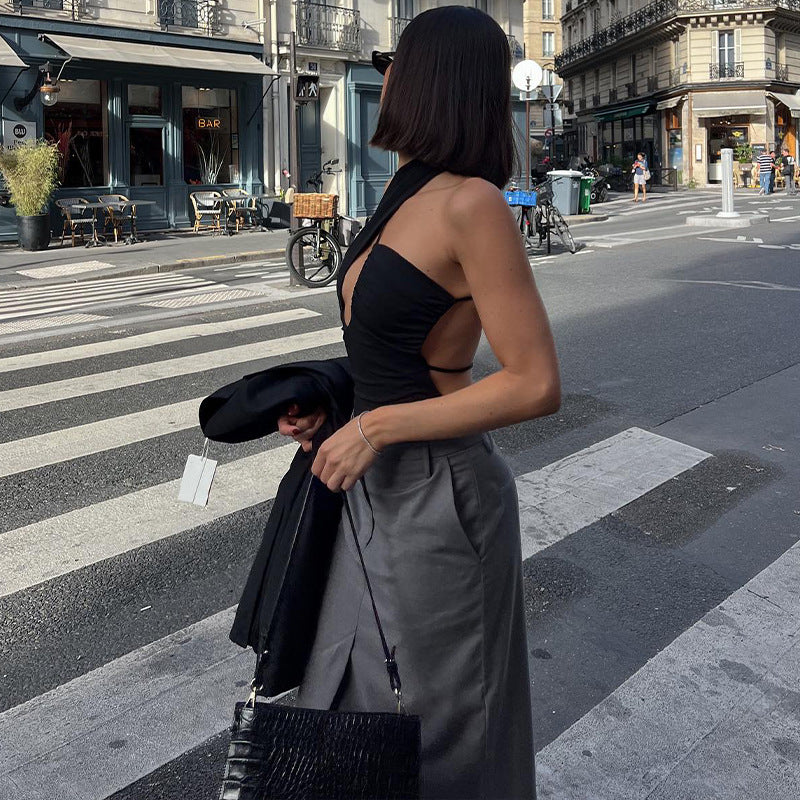 Womens Cutout Backless Jumpsuit | Slim Fit Bodysuit | noémi