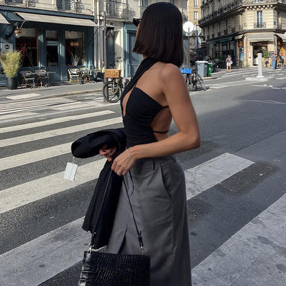 Womens Cutout Backless Jumpsuit | Slim Fit Bodysuit | noémi