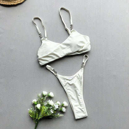 Solid Color Split Bikini Set for Women Swimsuit | noémi