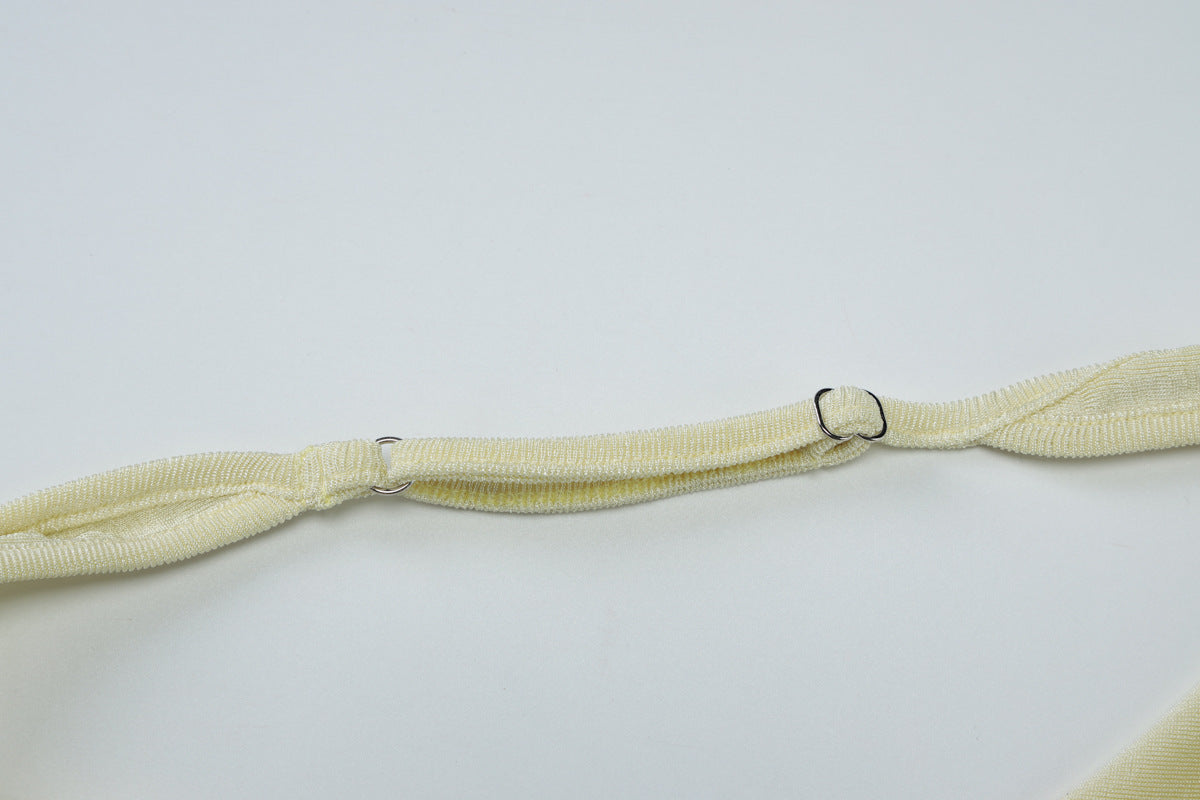 Halter Dress | Hollow Out Slim Fit Maxi with Iron Chain Detail & Side Slit | noémi