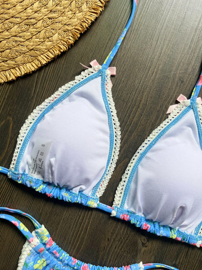 Small Floral Print Split Bikini Swimsuit for Women | noémi