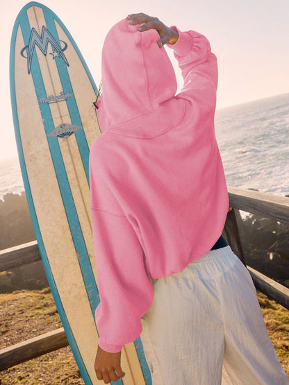 Womens Hooded Sweatshirt | Sports Hoodie with Zipper & Drawstring Long Sleeve Top | noémi