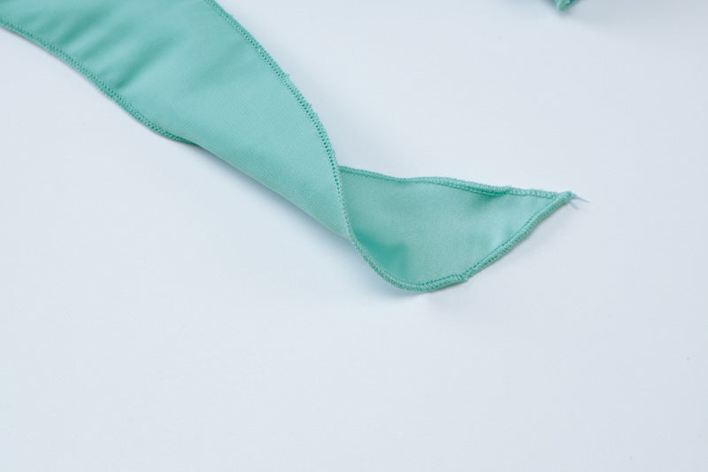 Womens Backless Ribbon Hem Dress | noémi