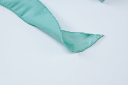 Womens Backless Ribbon Hem Dress | noémi