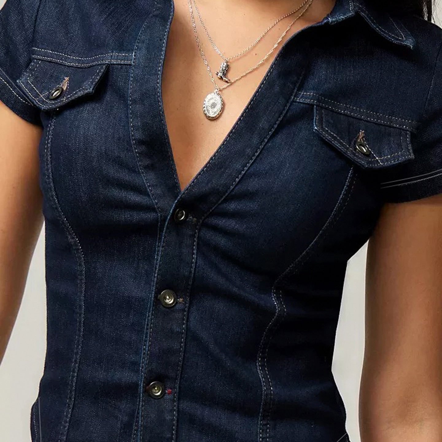 Womens Denim Shirt Top | noémi