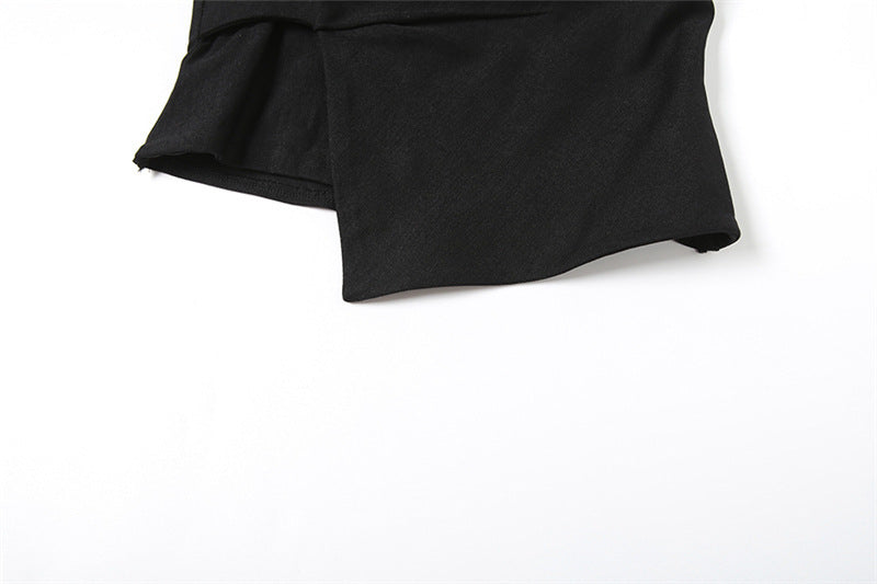 Womens Backless Tube Top | Pleated Short Vest | noémi