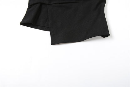 Womens Backless Tube Top | Pleated Short Vest | noémi