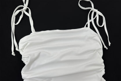 Womens Strap Tube Top Mini Dress in Slim Fit | noémi