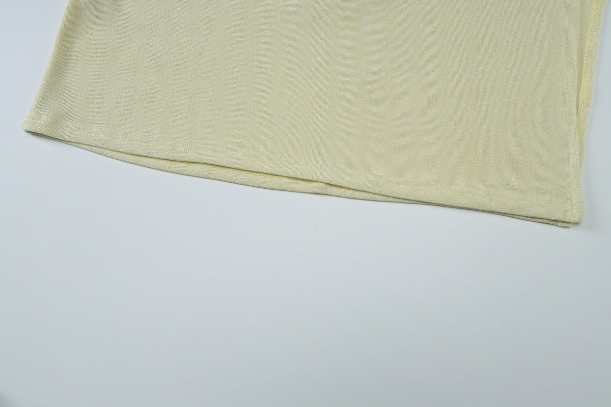 Halter Dress | Hollow Out Slim Fit Maxi with Iron Chain Detail & Side Slit | noémi